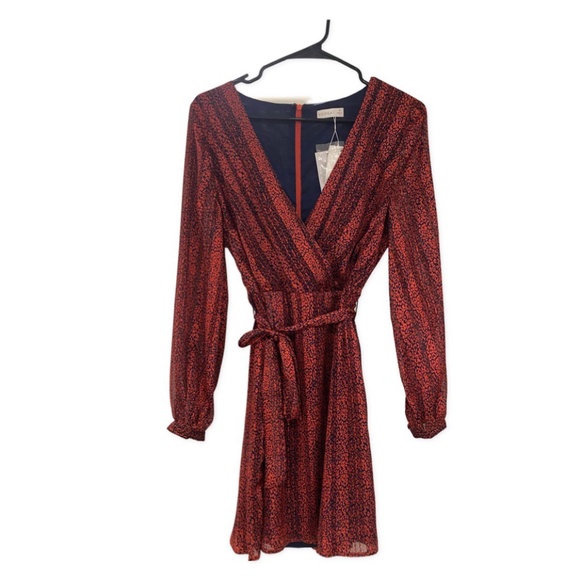 Kookai Dress Long Sleeve V Neck - Picture 3 of 10